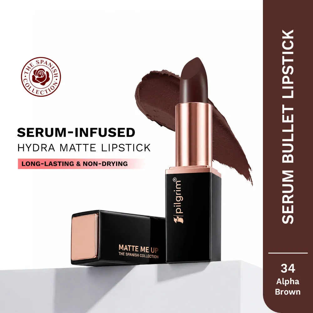 Pilgrim Matte Me Up Velvet Matte Bullet Lipstick Soft, Transferproof & Smudgeproof