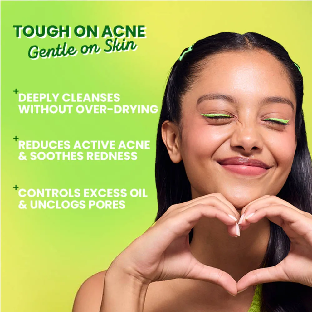 Dot & Key 2% Salicylic Cica Anti-Acne Face Wash (Pack Of 2) With Green Tea-Oil Control Pore Cleanser