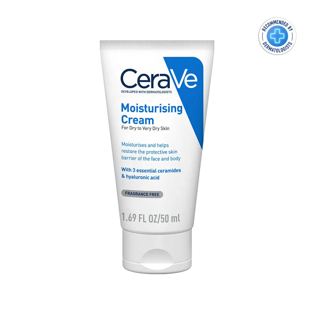 CeraVe Sun Protection Combo - AM lotion SPF 50 Sunscreen & Moisturizing Cream For Dry Skin