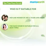 Mamaearth Tea Tree Face Scrub With Tea Tree And Neem For Skin Purification view 6