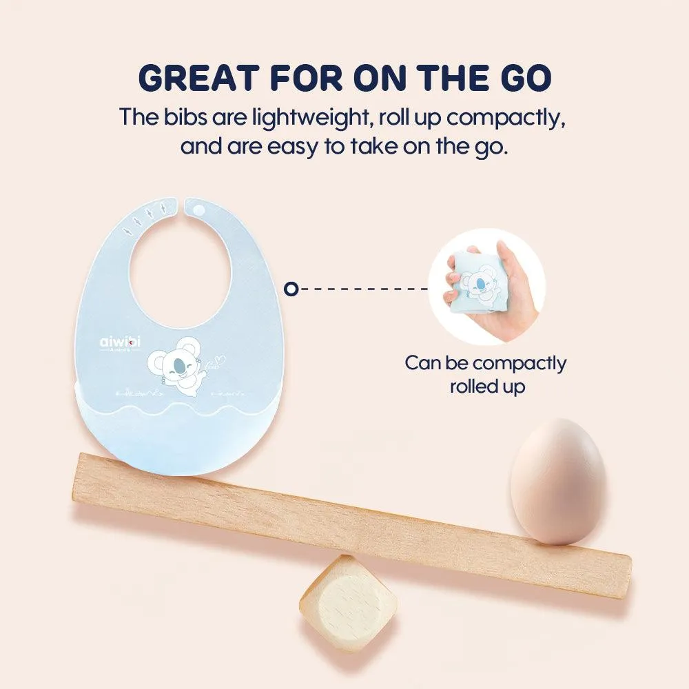 Aiwibi Baby Silicone Bib Fold N Go