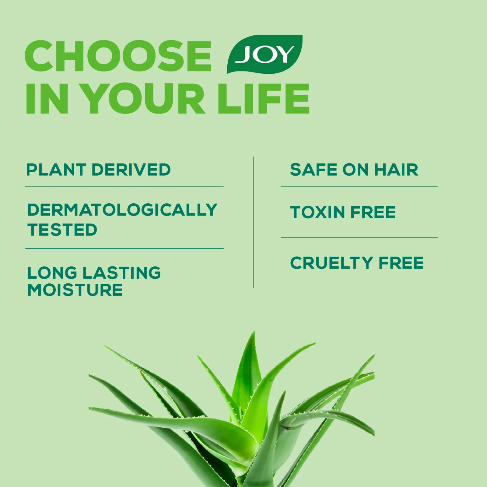 Joy Pure Aloe Vera Body Lotion, Lightweight 48hr Moisturization for Normal & Oily Winter Skin