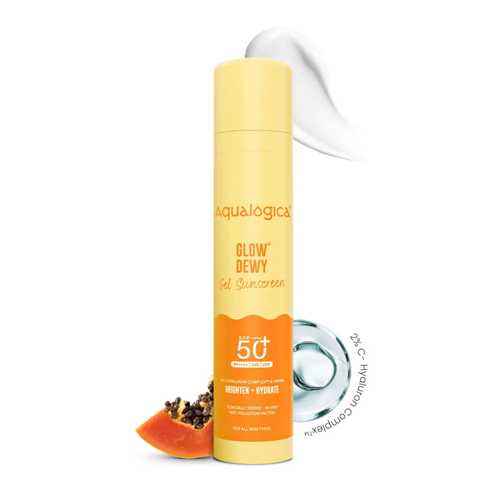 Aqualogica Glow+ Dewy Sunscreen Gel SPF 50+ PA++++