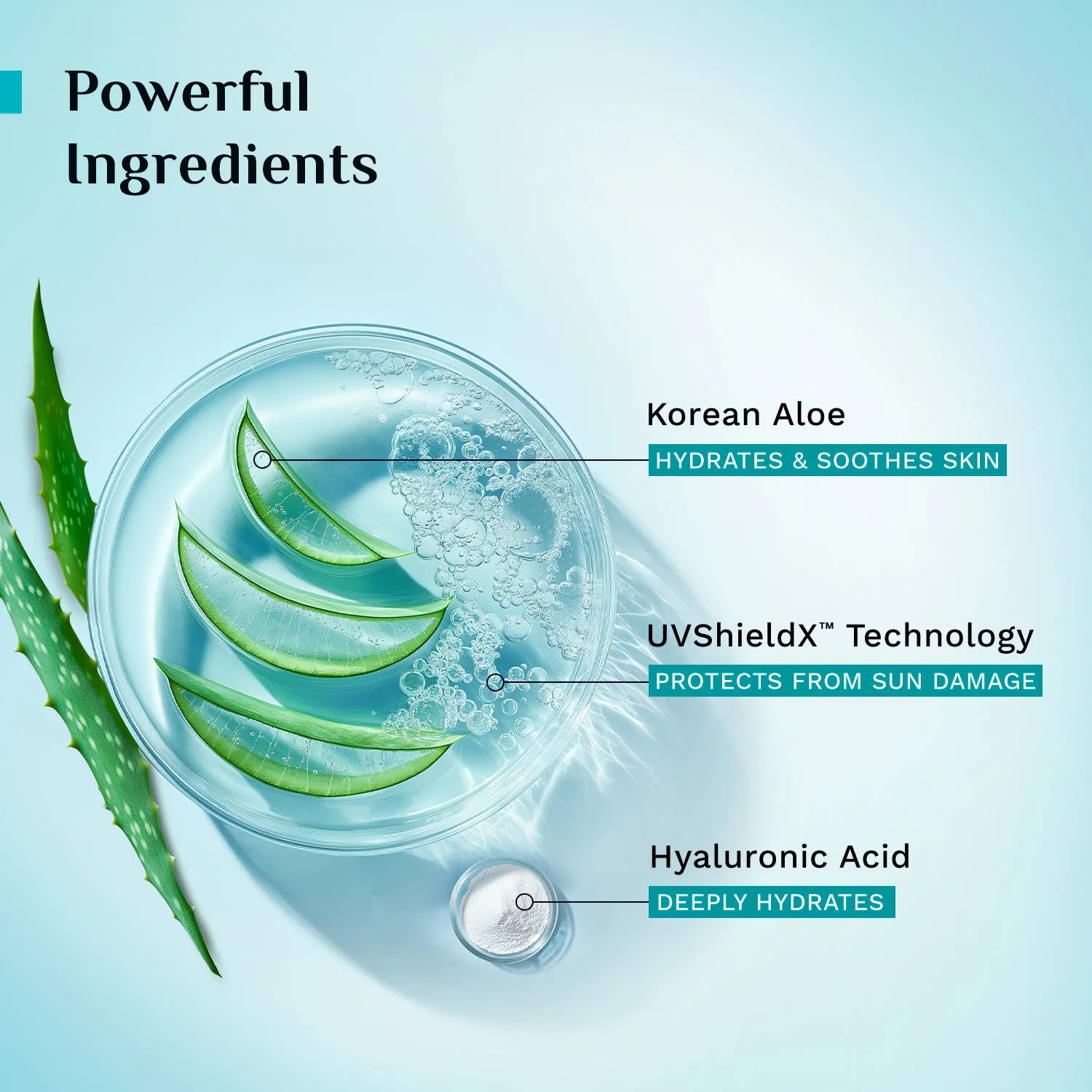 Pilgrim Korean Aloe Cooling Fluid Sunscreen SPF 50+ PA++++ With Hyaluronic Acid