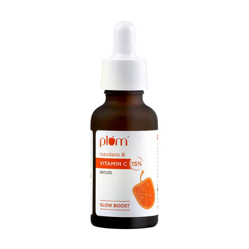 Plum 15% Vitamin C Glow Face Serum - Dermat Tested To Fight Dark Spots- Pigmentation & Dull Skin