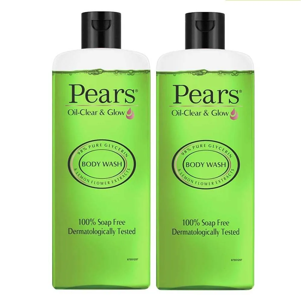 Pears Oil Clear & Glow Shower Gel Pack of 2