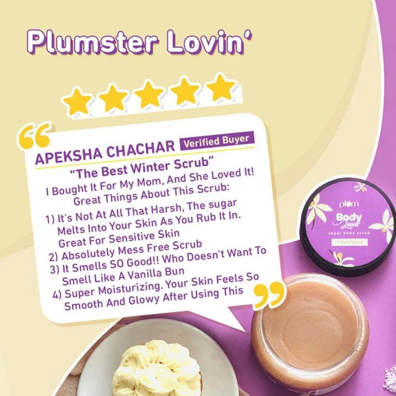 Plum BodyLovin Vanilla Vibes Sugar Body Scrub