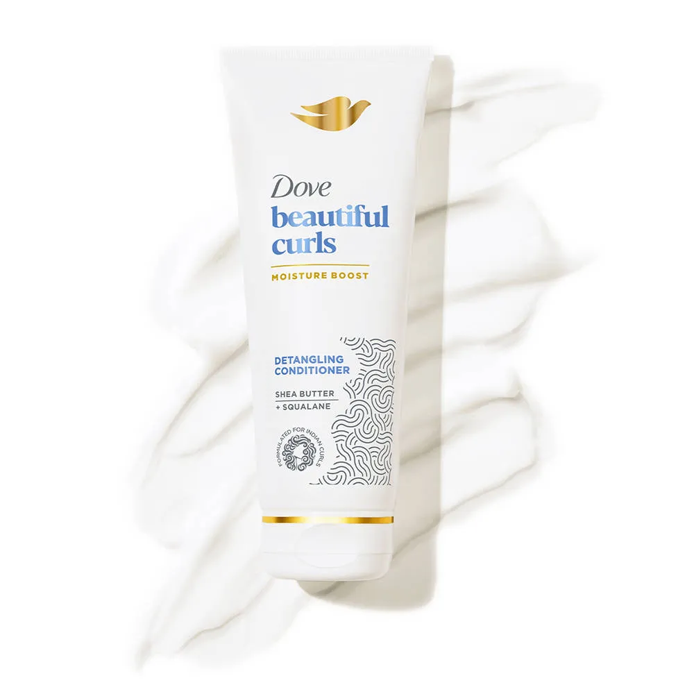 Dove Beautiful Curls Detangling Conditioner,With Tri-Moisture Essence For Smooth,Bouncy Curls