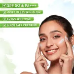 Mamaearth Rice Water Dewy Sunscreen For Tan Protection SPF 50 PA++++ view 3