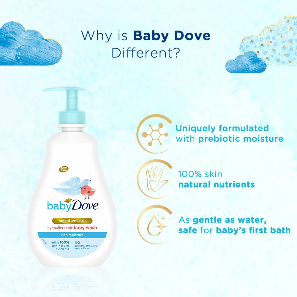 Dove Deep Moisture Body Wash + Baby Dove Rich Moisture Hypoallergenic Body Wash