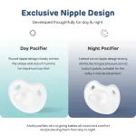 Aiwibi Baby Silicone Soothing Pacifier（Day & Night） view 5