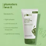 Plum Green Tea Pore Cleansing Gel Face Wash With Glycolic Acid - Fights Pimpels & Control Oil view 6