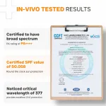 Dermatouch C-Defense UV Glow SPF 50 PA++++ Fluid Sunscreen for Premature Aging & Sunburn (In-Vivo & In-Vitro Tested) 80ml view 8