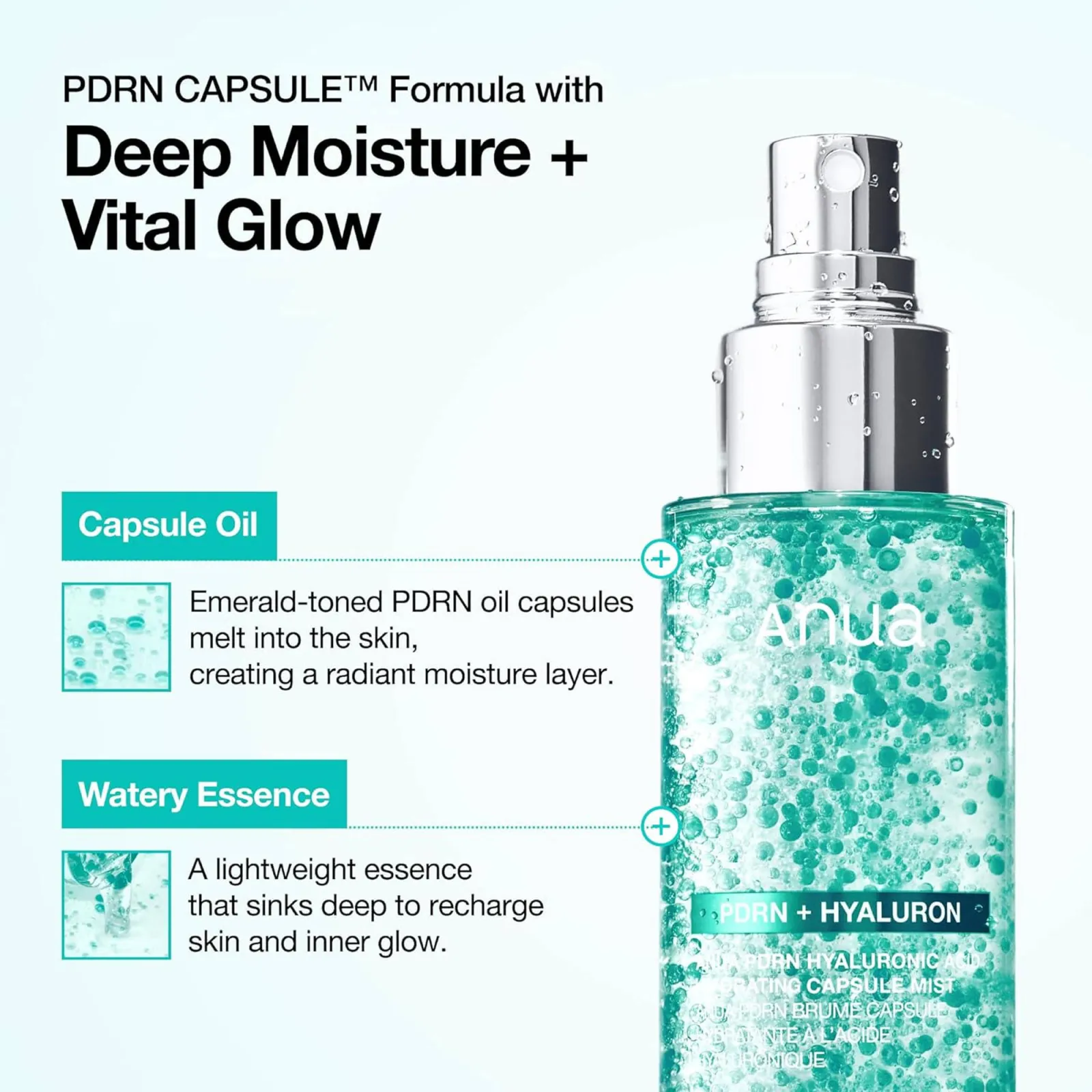 Anua Pdrn Hyaluronic Acid Hydrating Capsule Mist