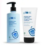 Plum Coconut Milk & Peptides Shampoo & Conditioner Combo For Strong & Shiny Hair view 4