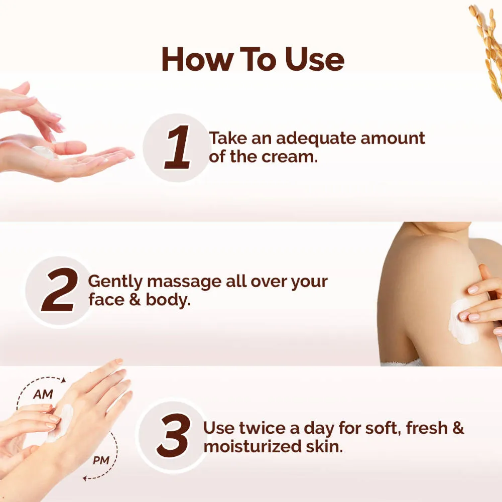 Mamaearth Rice Dewy Bright Light Moisturizing Cream With Rice Water & Niacinamide