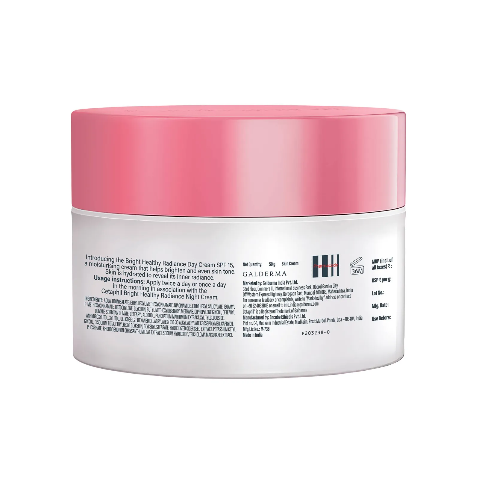 Cetaphil BHR Brightening Day Protection Cream SPF-15 Visibly Even Skin Tone In 4 Weeks