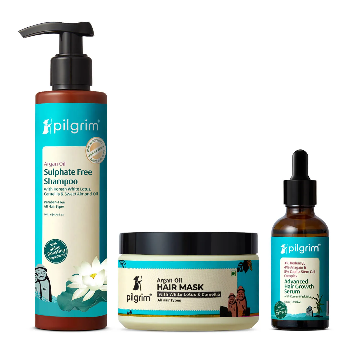 Pilgrim Hair Fall Control & Hair Growth Kit