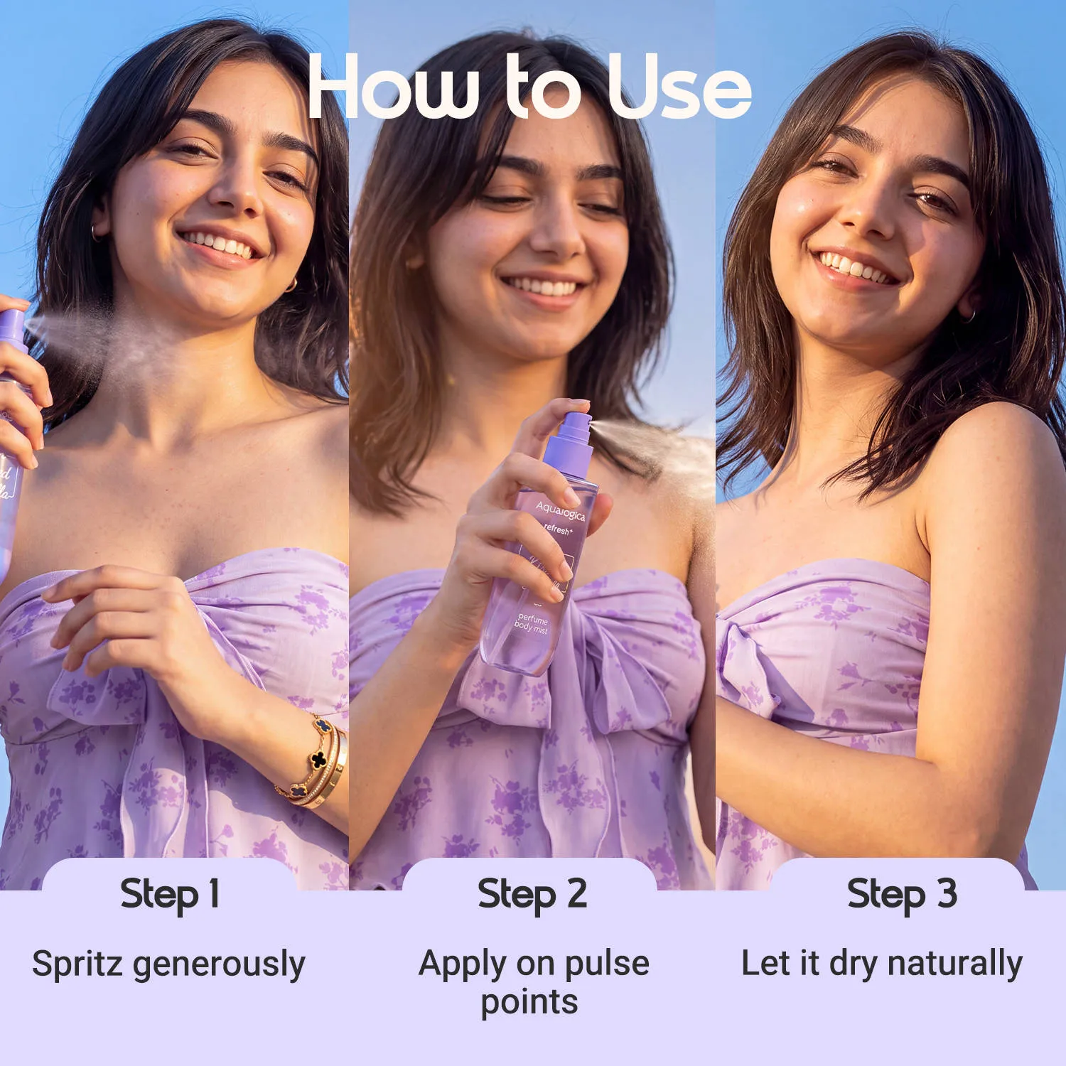 Aqualogica Refresh & Sun Kissed Vanilla Perfume Body Mist