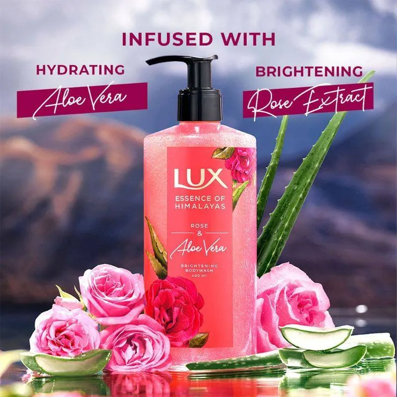 Lux Lavender & Vit C + Rose & Aloevera Shim Body Wash Combo