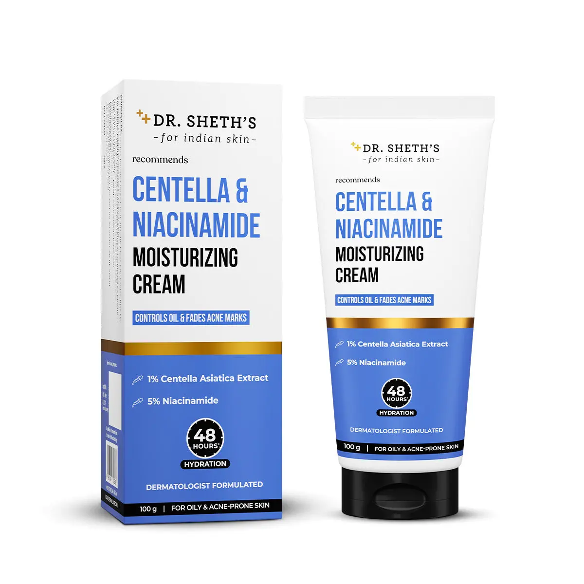 Dr Sheths Centella & Niacinamide Moisturizing Cream - 100g