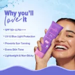 Aqualogica Illuminate+ Dewy Lightweight Sunscreen Gel SPF 50+ PA++++ for All Skin Types view 5