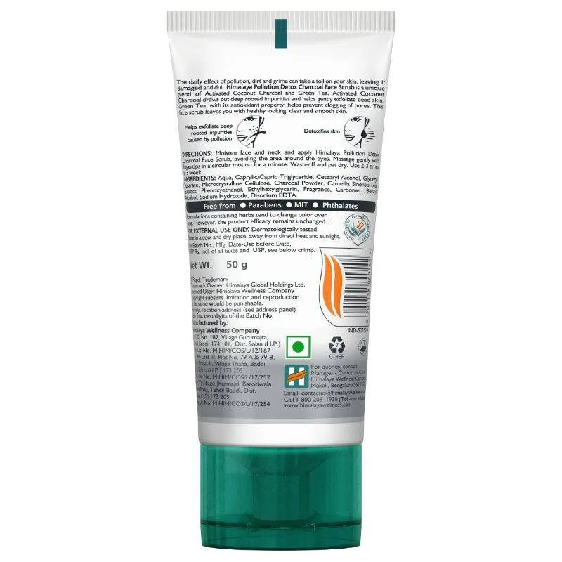 Himalaya Pollution Detox Charcoal Face Scrub