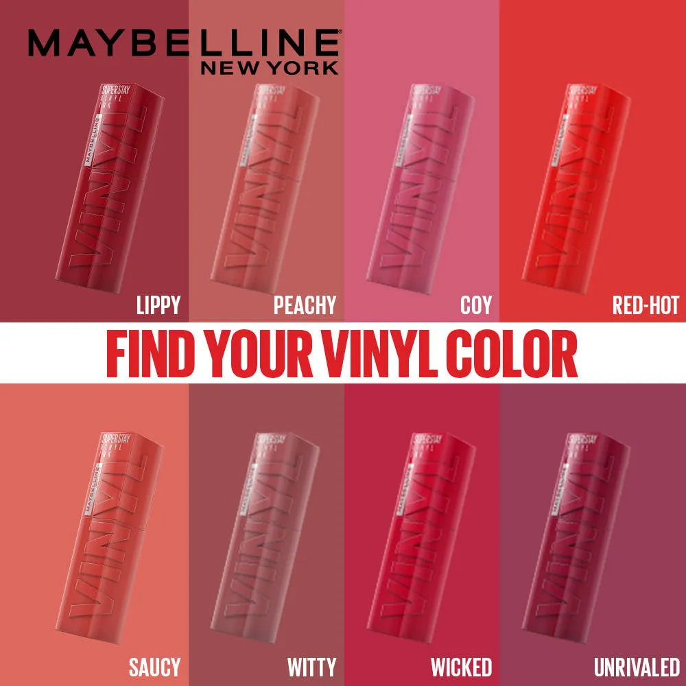 Garnier Maybelline New York Superstay Vinyl Ink Liquid Lipstick + Garnier Oil-Infused Cleansing Water