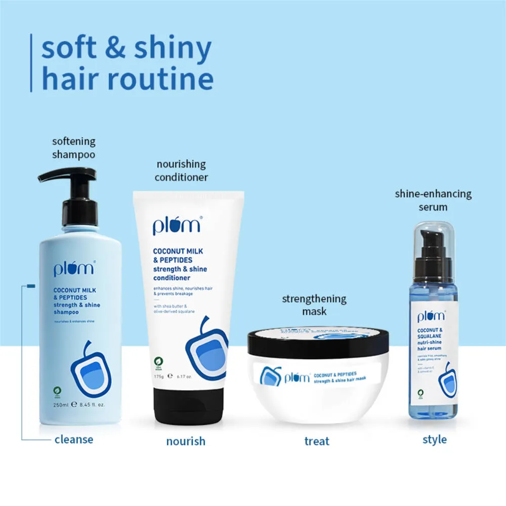 Plum Coconut Milk & Peptides Strength And Shine Shampoo