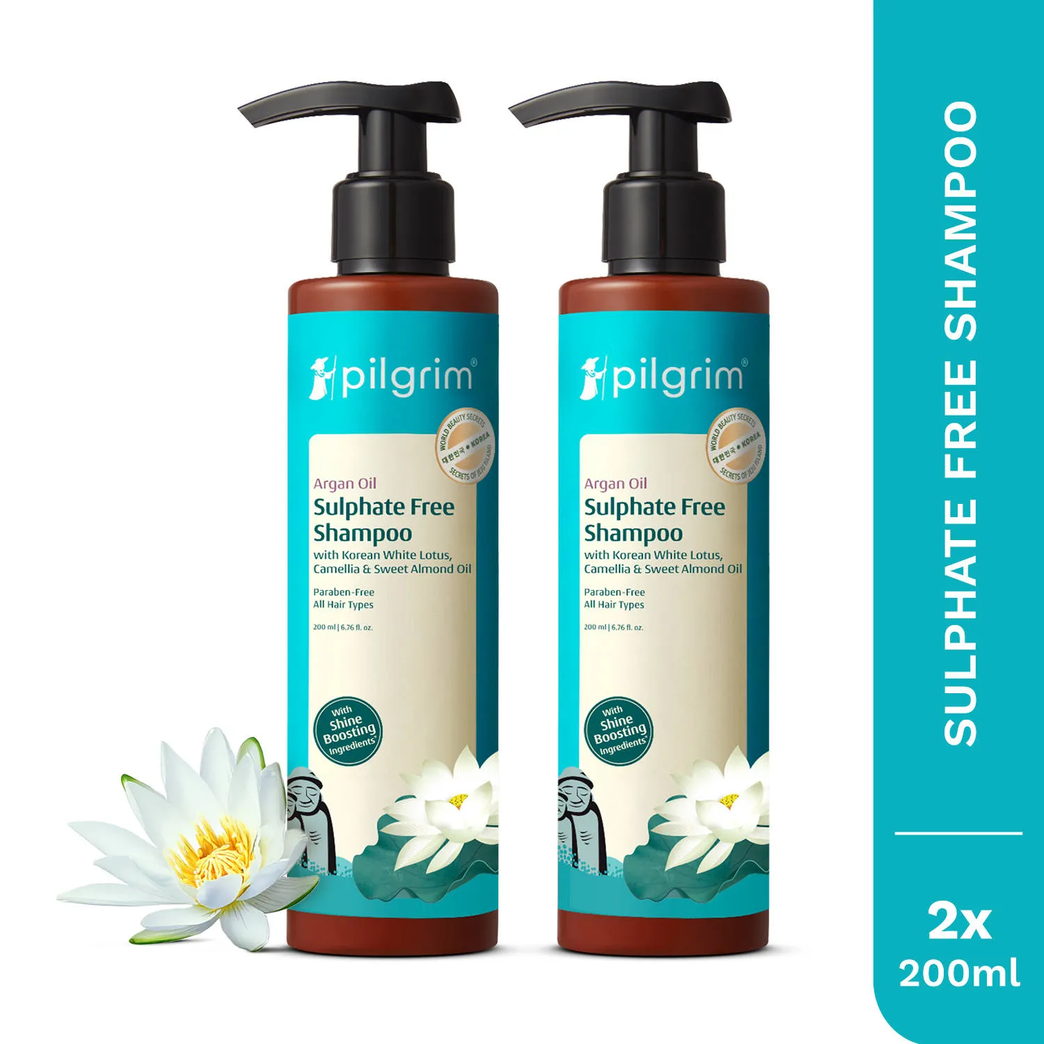Pilgrim Sulfate Free Shampoo - Pack of 2