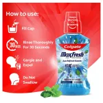 Colgate Maxfresh Plax Antibacterial Mouthwash, Pepper Mint view 8