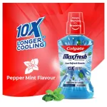 Colgate Maxfresh Plax Antibacterial Mouthwash, Pepper Mint view 5