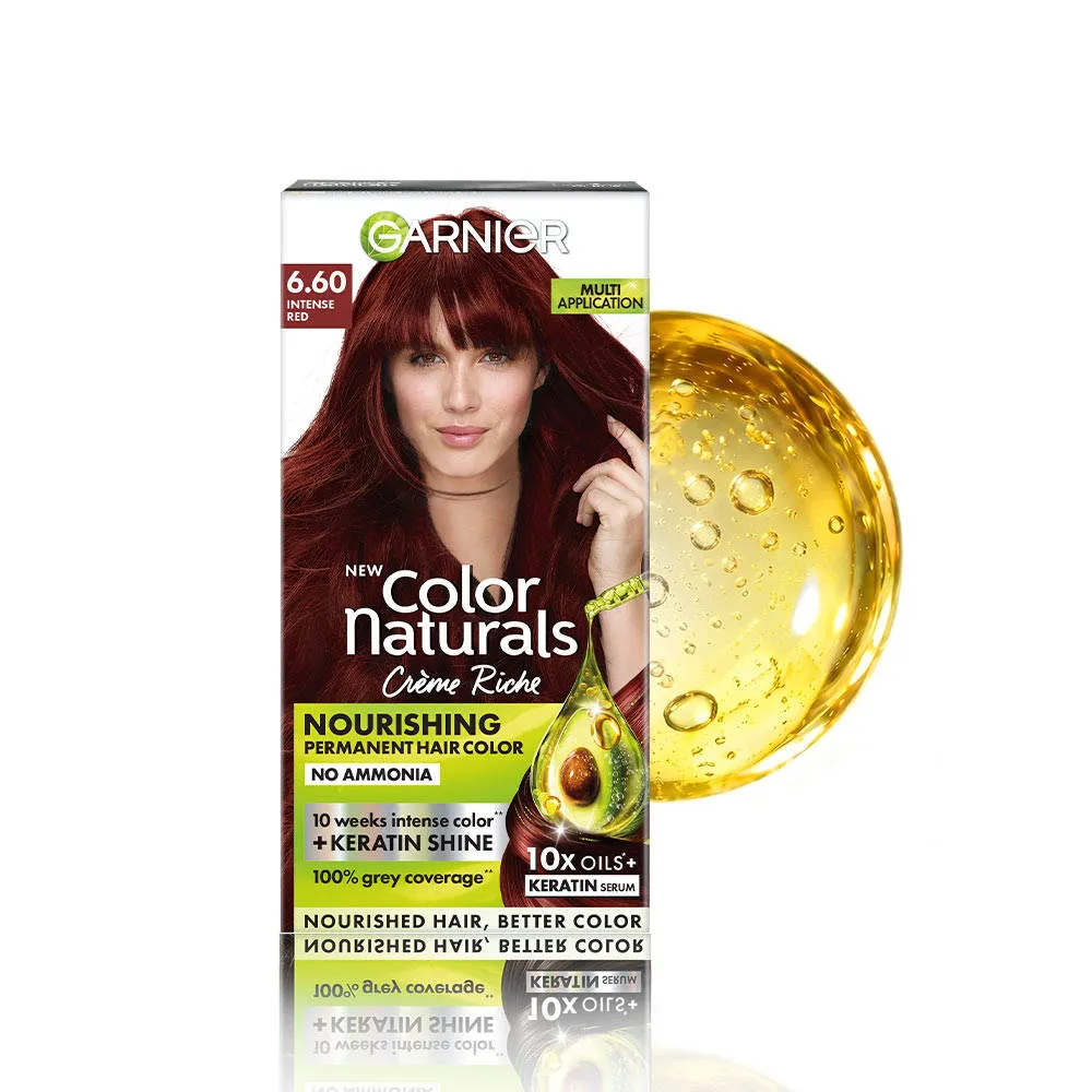 Garnier Hair Colouring Creme,Long-lasting,Smoothness & Shine,Color Naturals