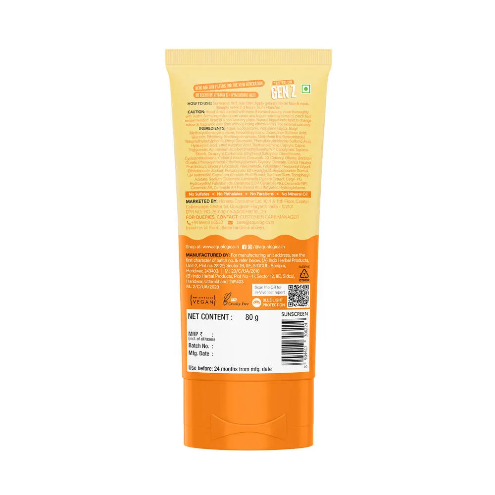 Aqualogica Glow+ Dewy Sunscreen Gel SPF 50+ PA++++