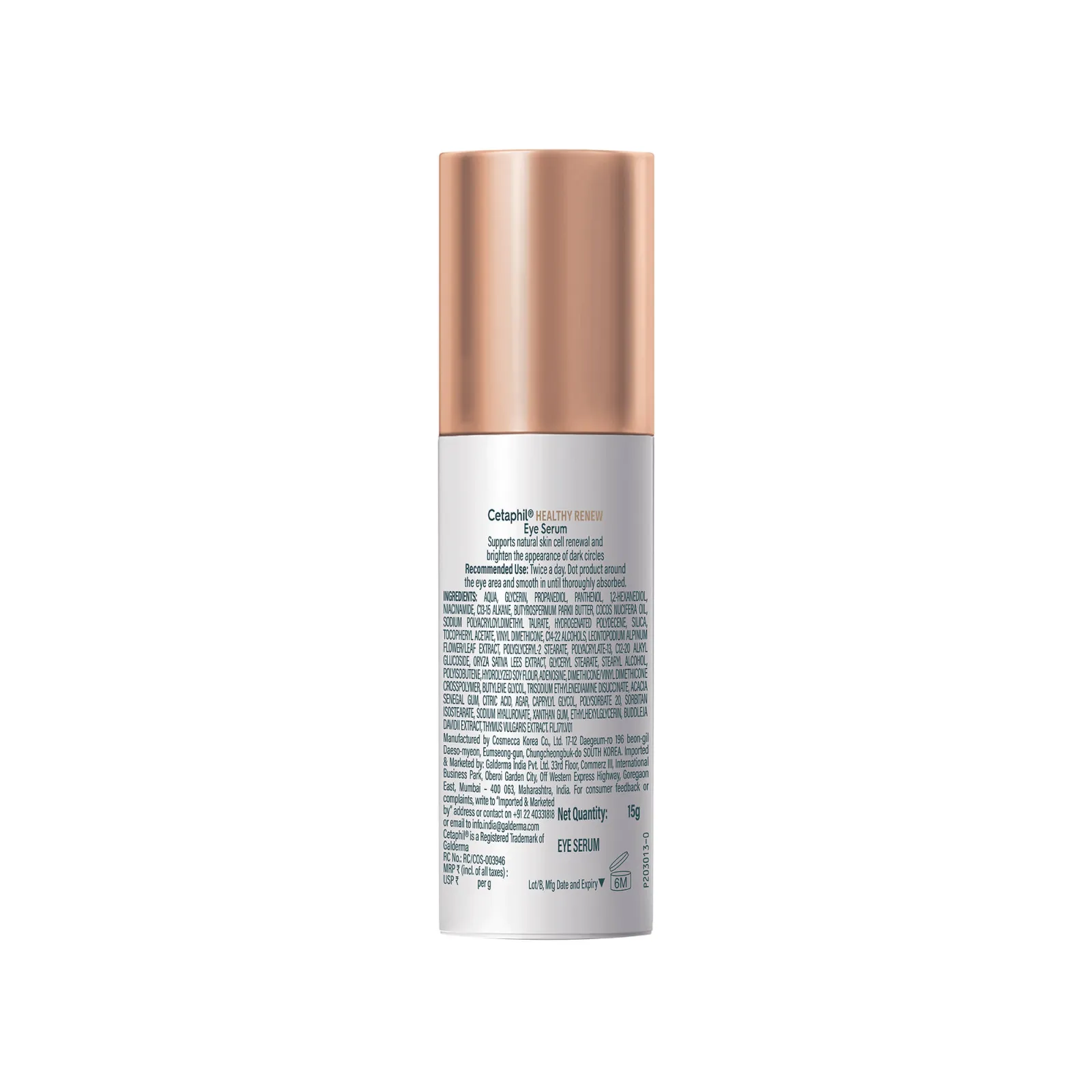 Cetaphil Healthy Renew Eye Serum With Purified Peptides Reduces Dark Circles, Fine Lines