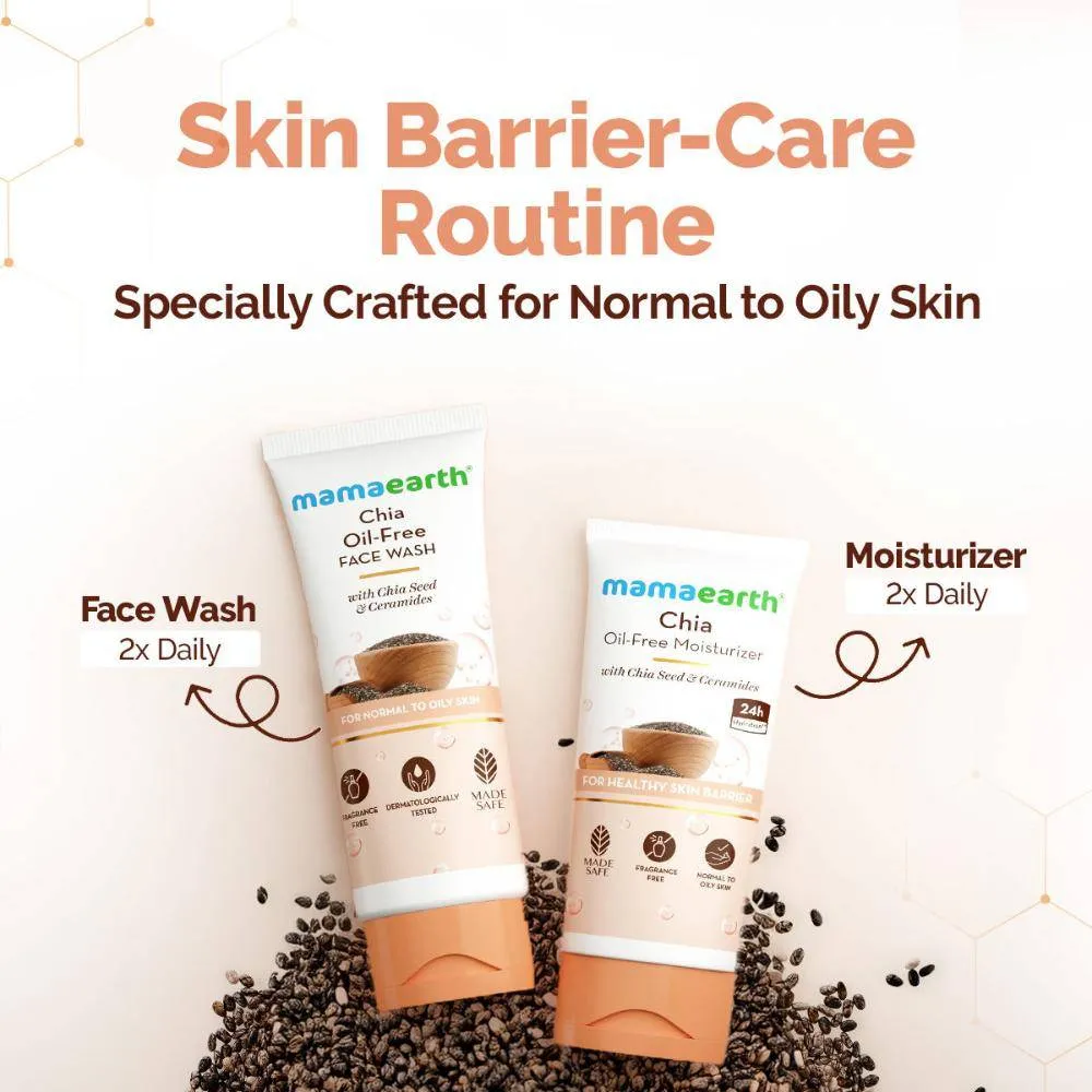 Mamaearth Chia Seed and Ceramides Oil-Free Face Wash for a Hydrated Glow