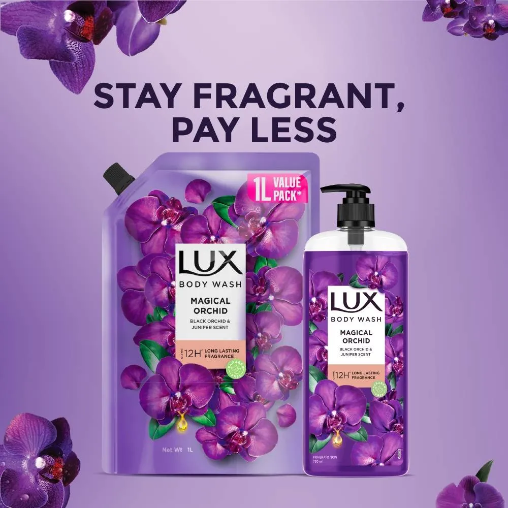 Lux Body Wash Magical Orchid With 12 Hours Lasting