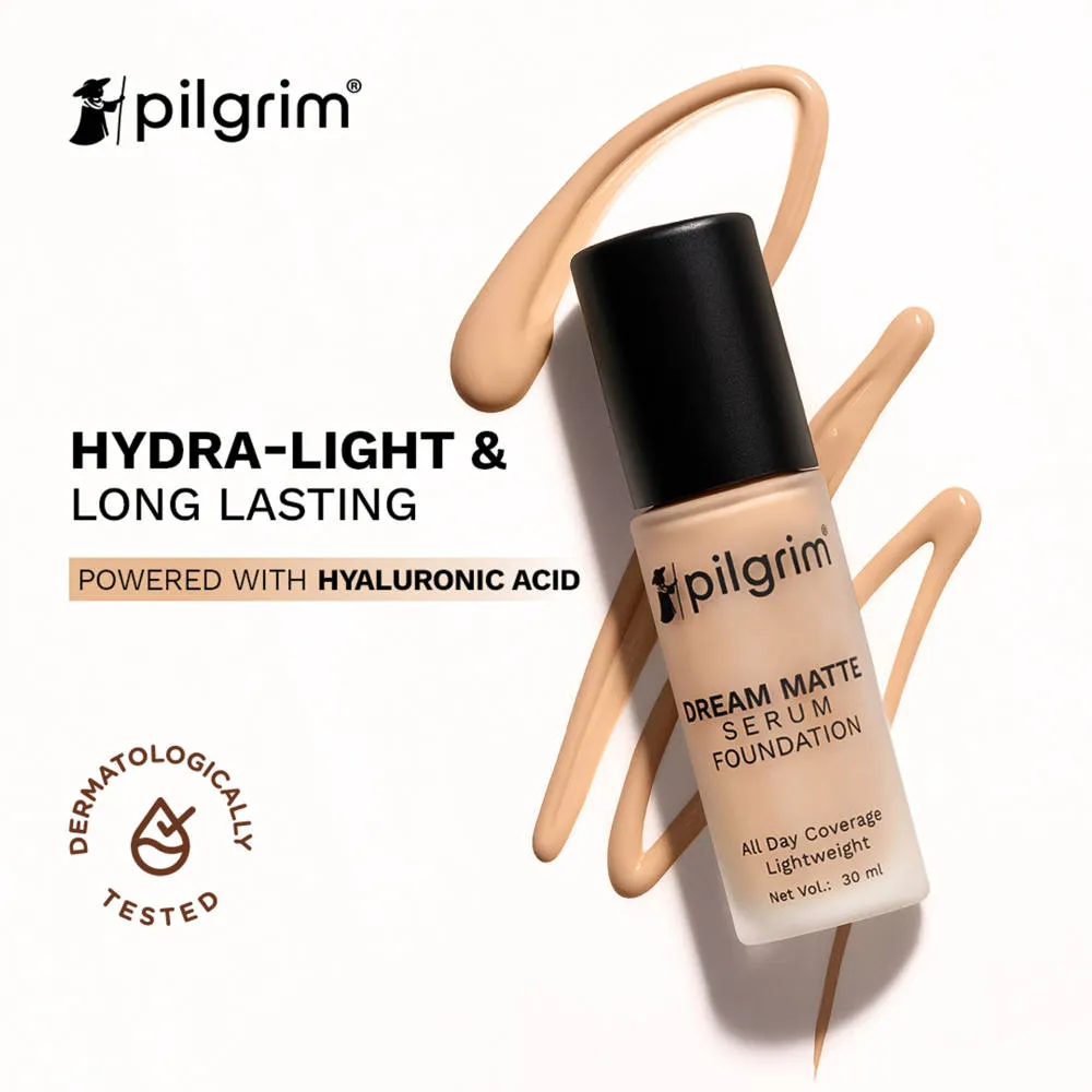 Pilgrim Dream Matte Serum Foundation Hydra-Light Finish with Hyaluronic Acid