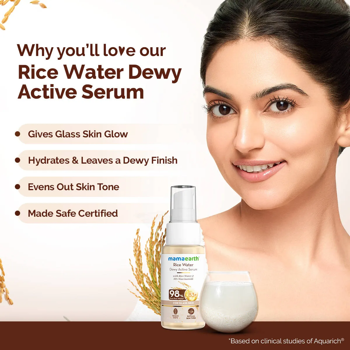 Mamaearth Rice Water Dewy Active Serum
