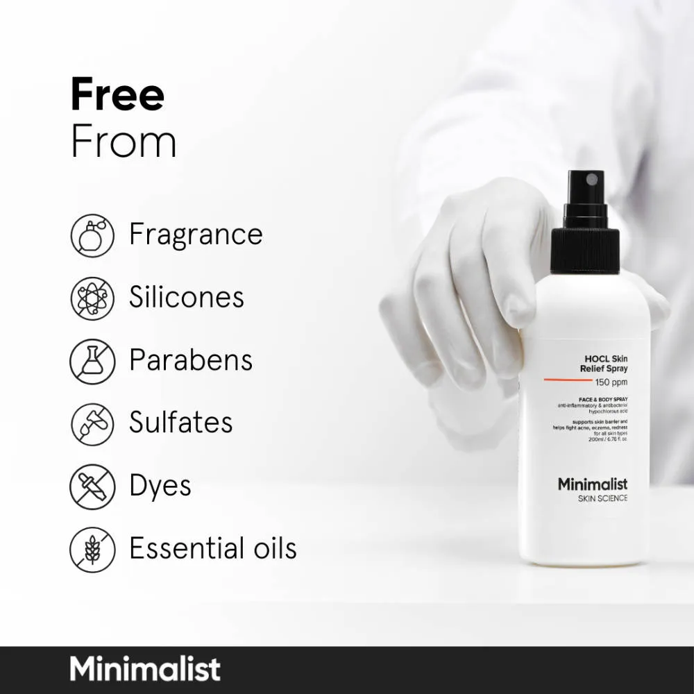 Minimalist HOCL Skin Purifying Spray-150 ppm Face & Body Spray