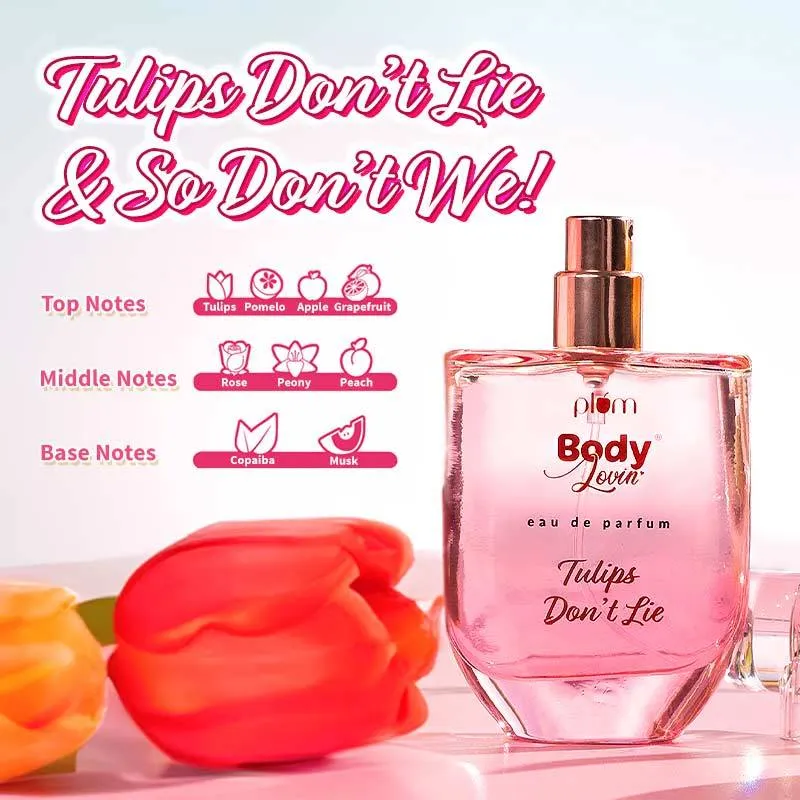 Plum Body Lovin Tulips Dont Lie Eau De Parfum Long Lasting Floral Perfume