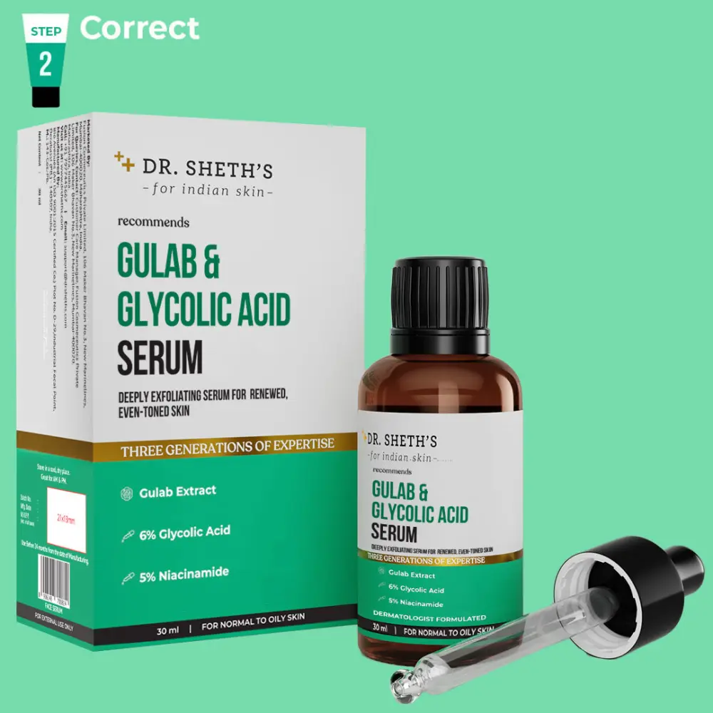 Dr Sheths Gulab & Glycolic Acid Serum - 30ml