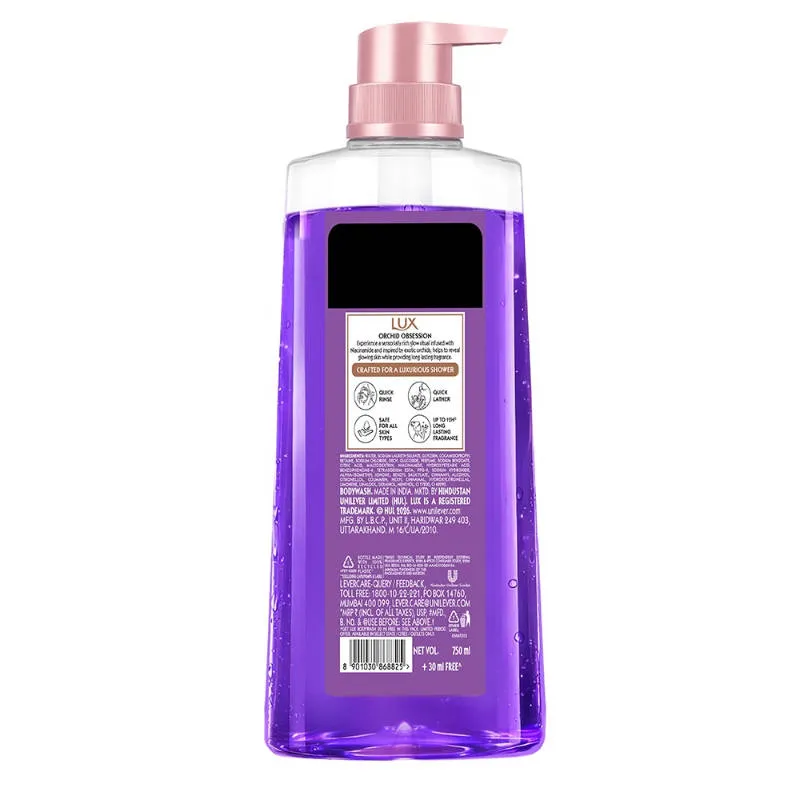 Lux Black Orchid Fragrance & Juniper Oil Bodywash Shower Gel