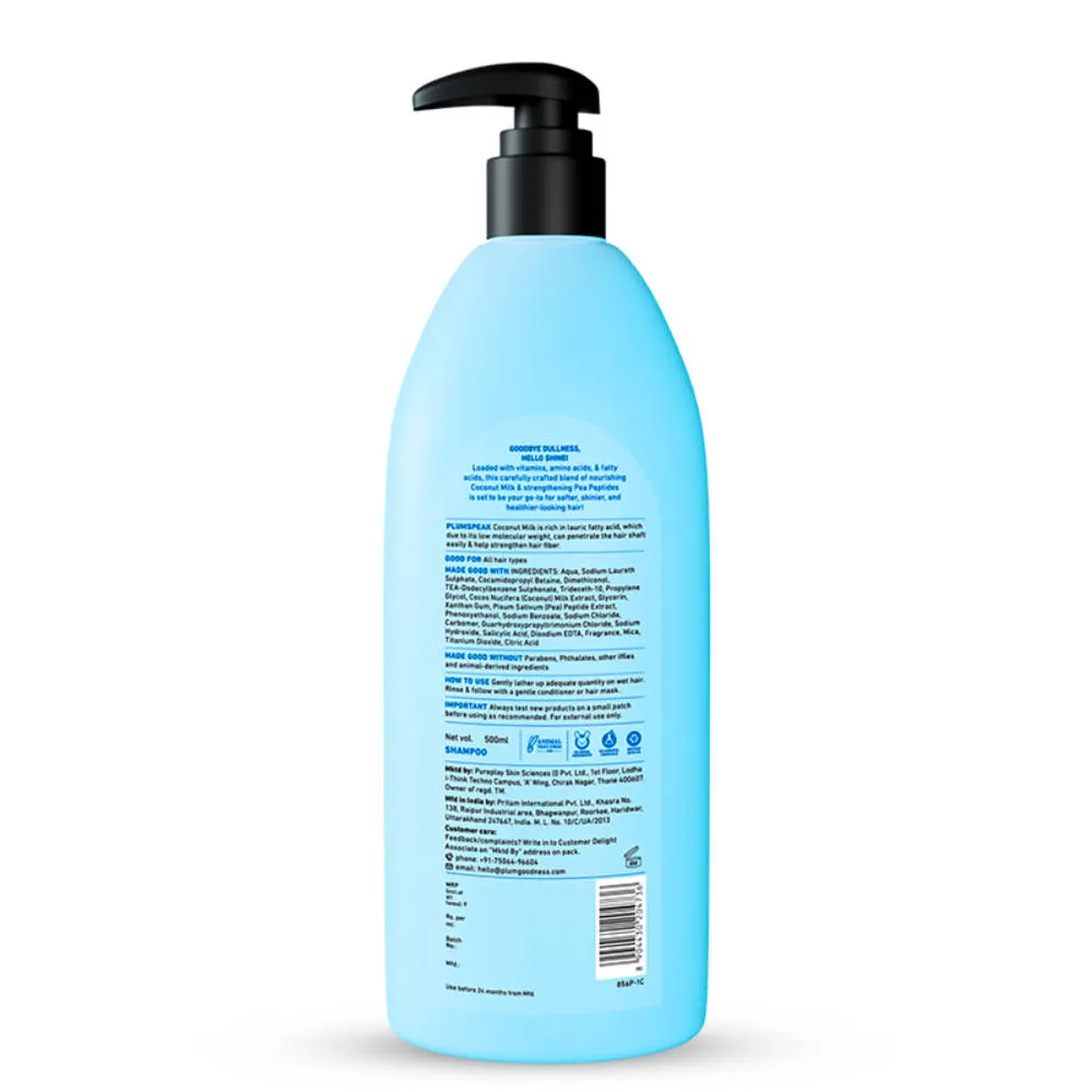 Plum Coconut Milk & Peptides Strength And Shine Shampoo