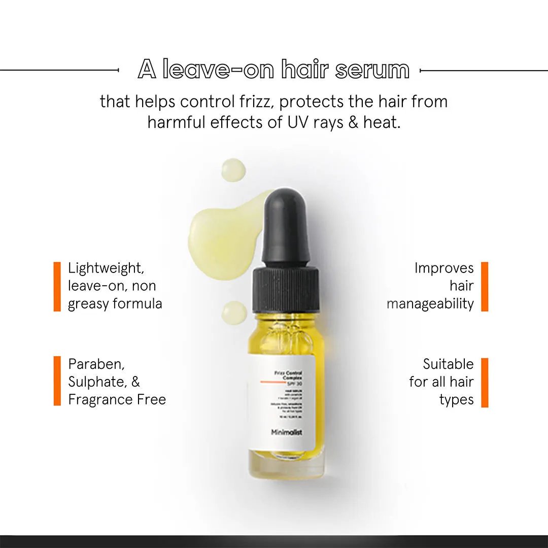 Minimalist Frizz Control Complex SPF 30 Hair Serum