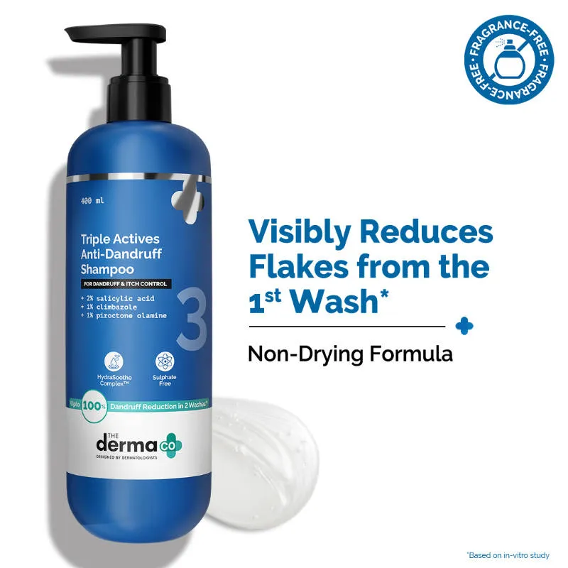 The Derma Co Triple Actives Anti-Dandruff Shampoo