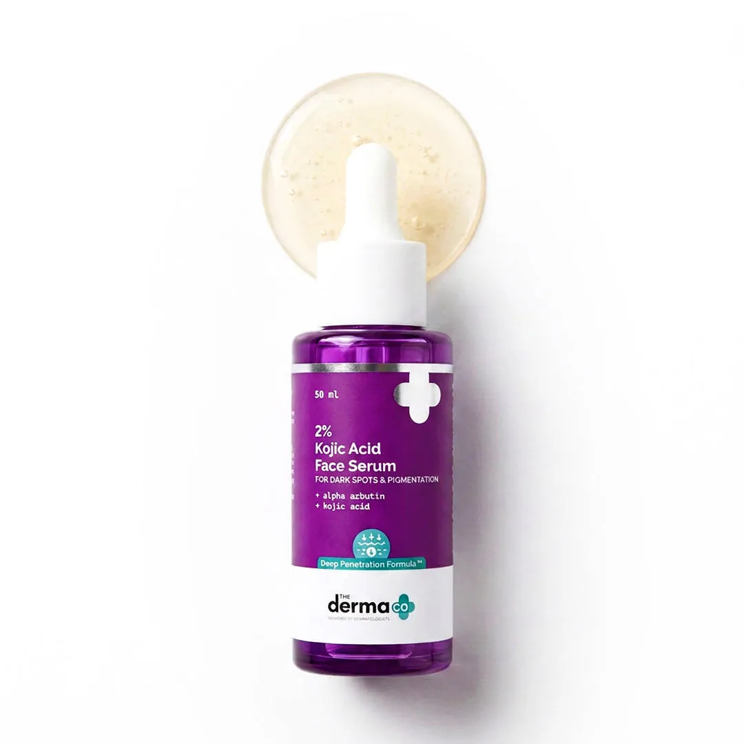 The Derma Co 2% Kojic Acid Face Serum for Dark spots reduction, Pigmentation & Blemishes