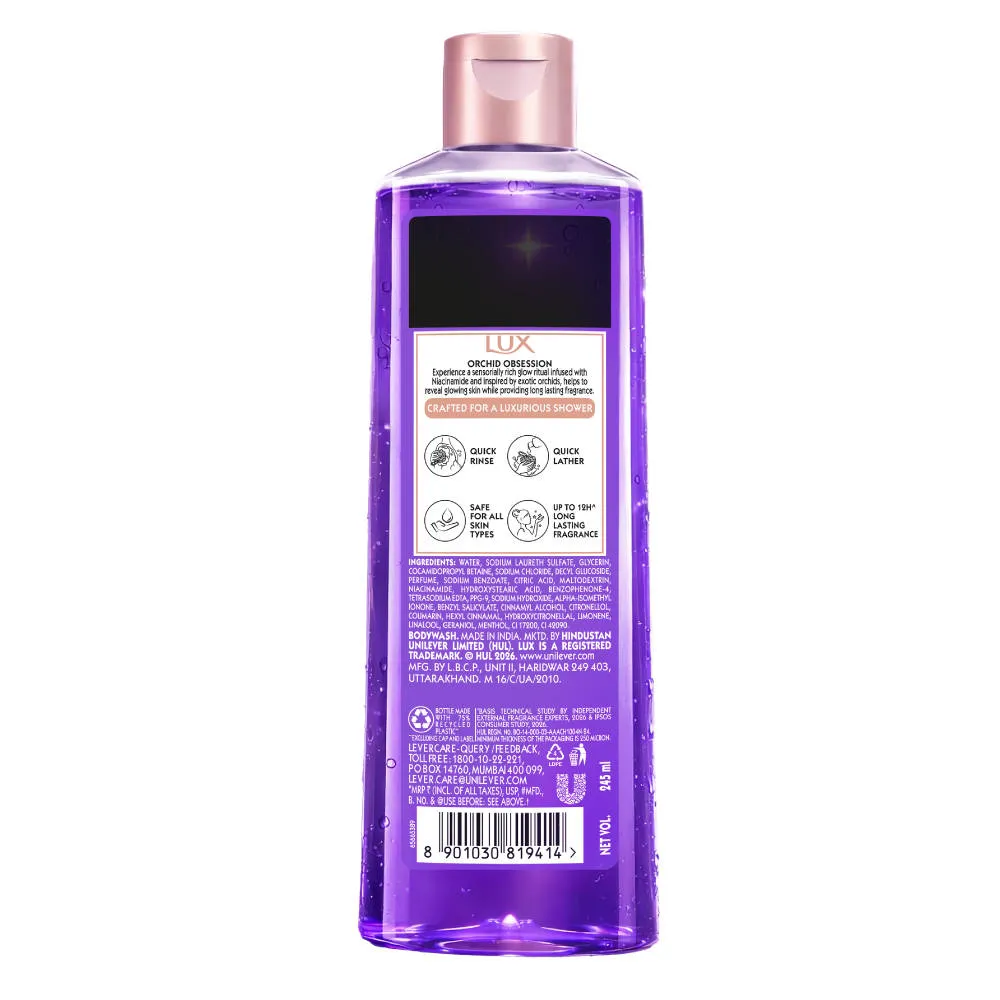 Lux Black Orchid Fragrance & Juniper Oil Bodywash Shower Gel