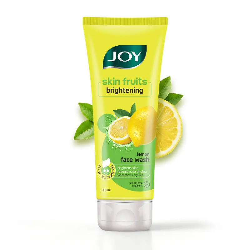 Joy Skin Fruits Lemon Brightening Face Wash, with Vitamin C for Oil Control