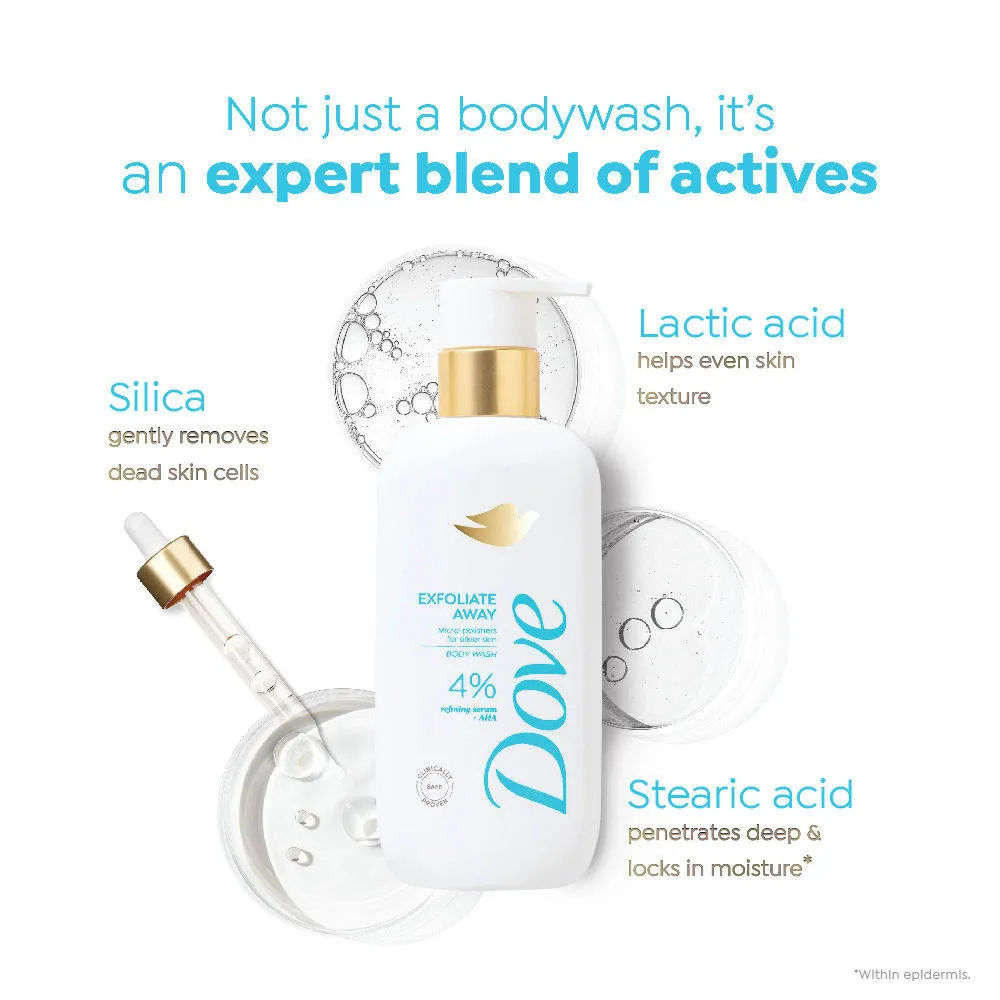 Dove Acne Clear + Exfoliate Away Serum Body Wash Combo